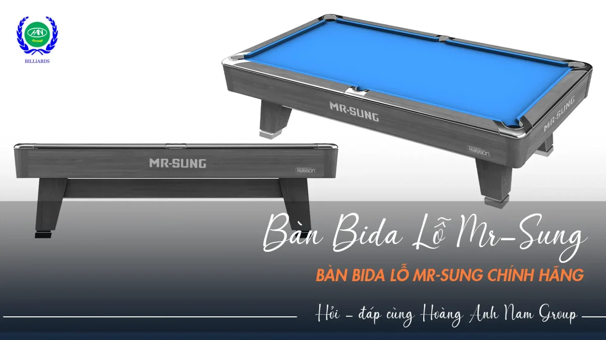BÀN BIDA LỖ MR-SUNG CHÍNH HÃNG | Bida Hoàng Anh Nam Group