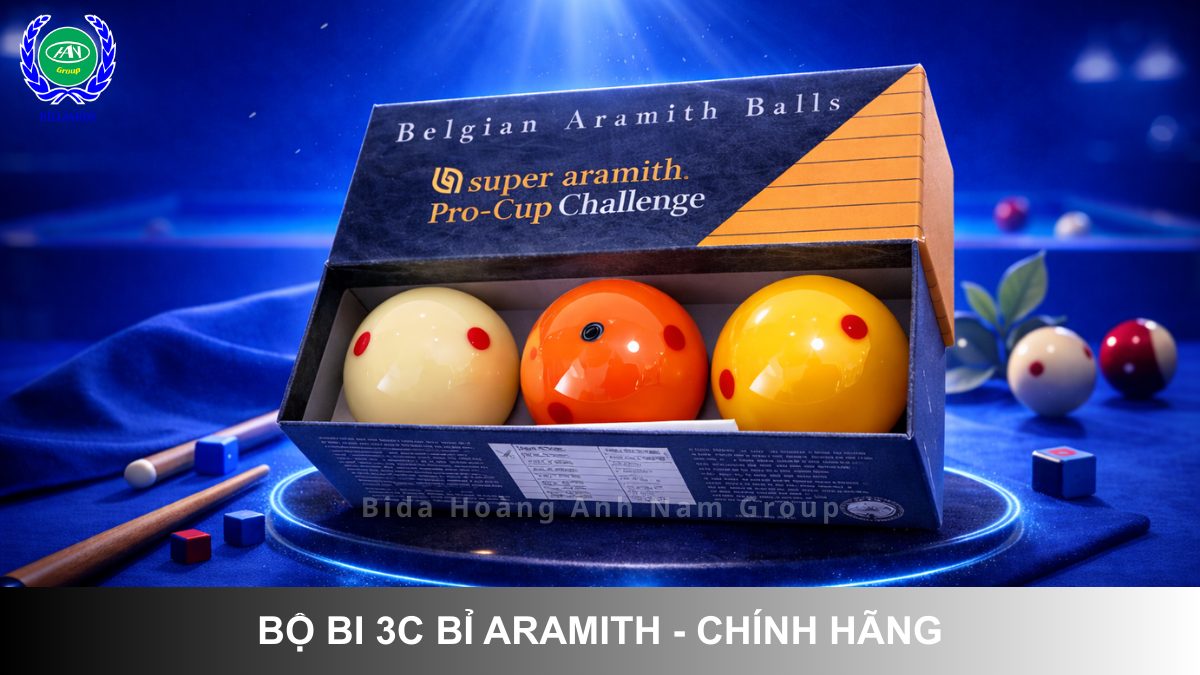 Bộ Bi 3C Bỉ Aramith Đi Kèm | Bidda Hoàng Anh Nam Group