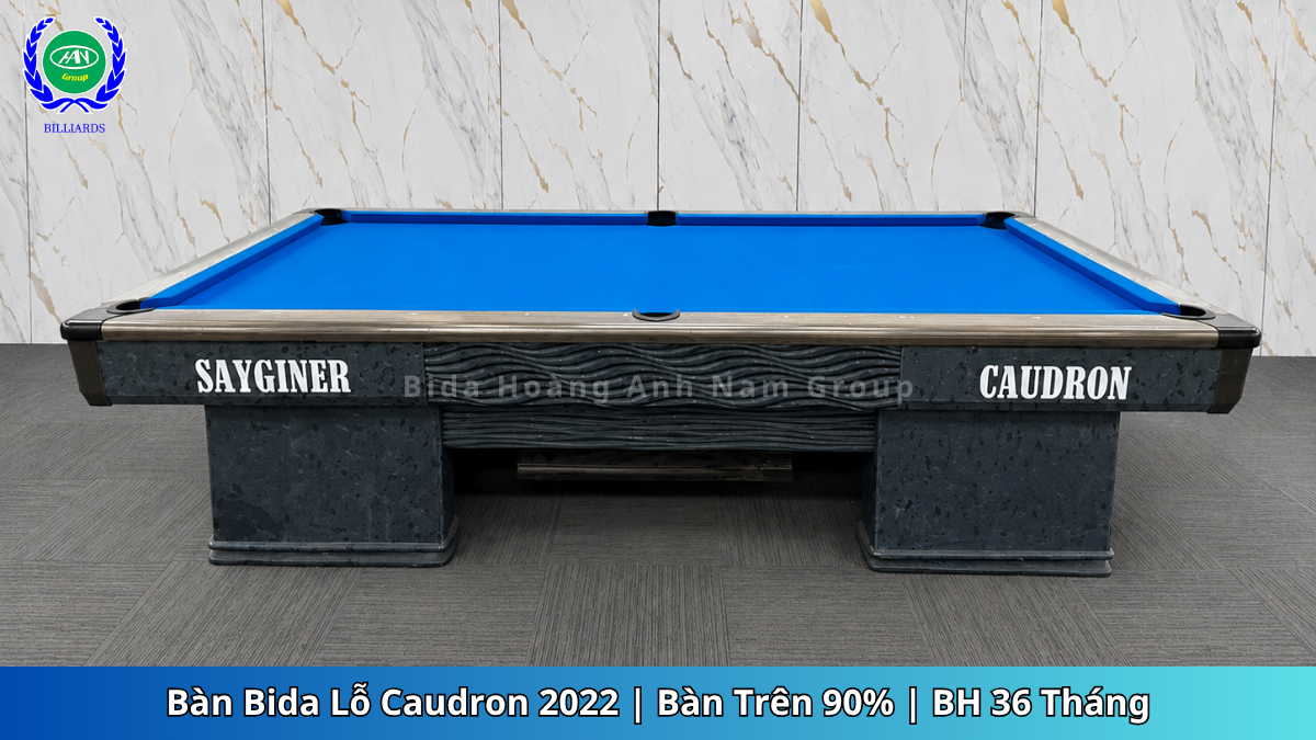 Bàn Bida Lỗ Min Caudron 2022 | Bàn Trên 90% | BH 36 Tháng | Bida Hoàng Anh Nam Group