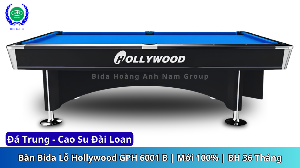 Bàn Bida Lỗ Hollywood GPH 6001 B | Mới 100% | BH 36 Tháng