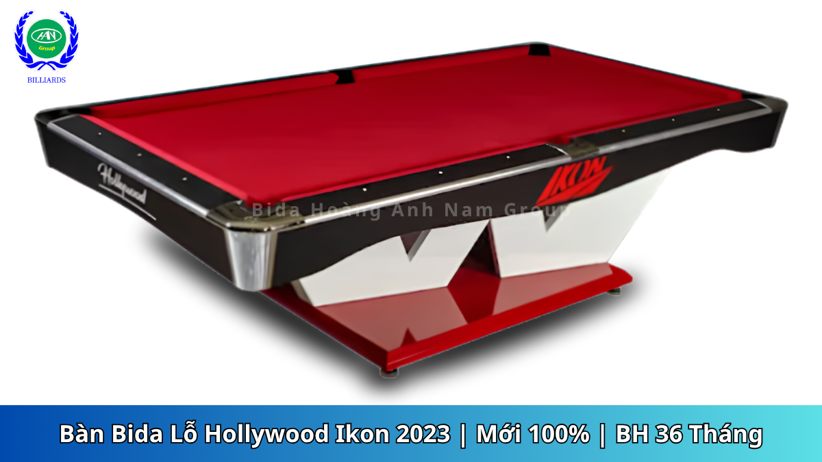 Bàn Bida Lỗ Hollywood Ikon 2023 | Mới 100% | BH 36 Tháng