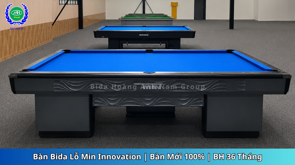 Bàn Bida Lỗ Min Innovation | Bàn Mới 100% | BH 36 Tháng | Bida Hoàng Anh Nam Group