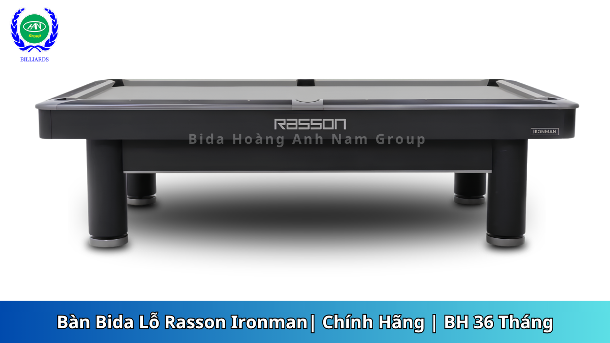 Bàn Bida lỗ Rasson Ironman Chính Hãng | Mới 100% | BH 36 Tháng