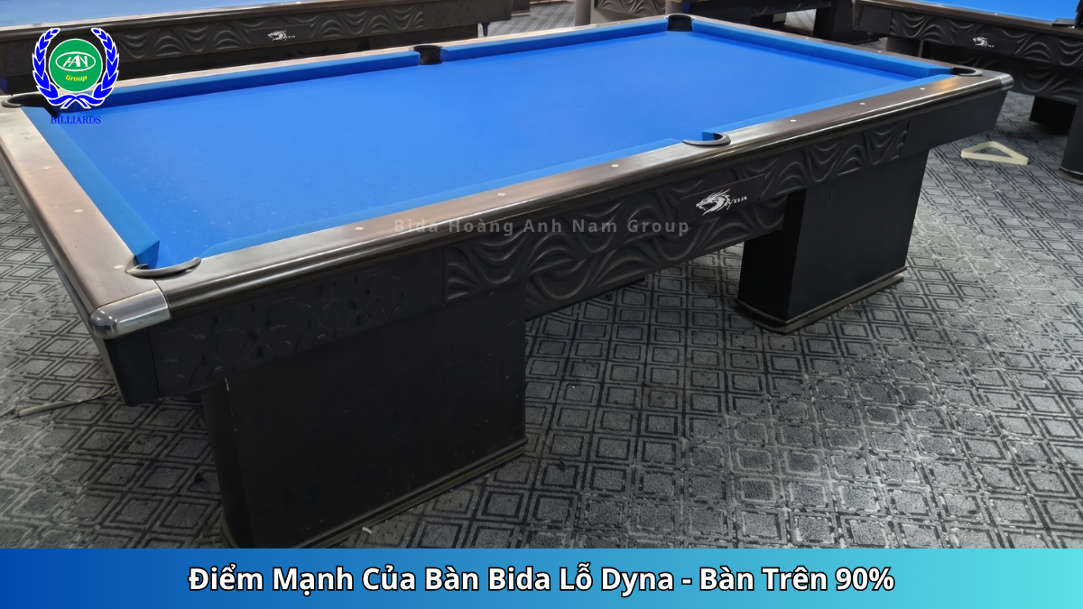 Điểm Mạnh Của Bàn Bida Lỗ Dyna - Bàn Trên 90%