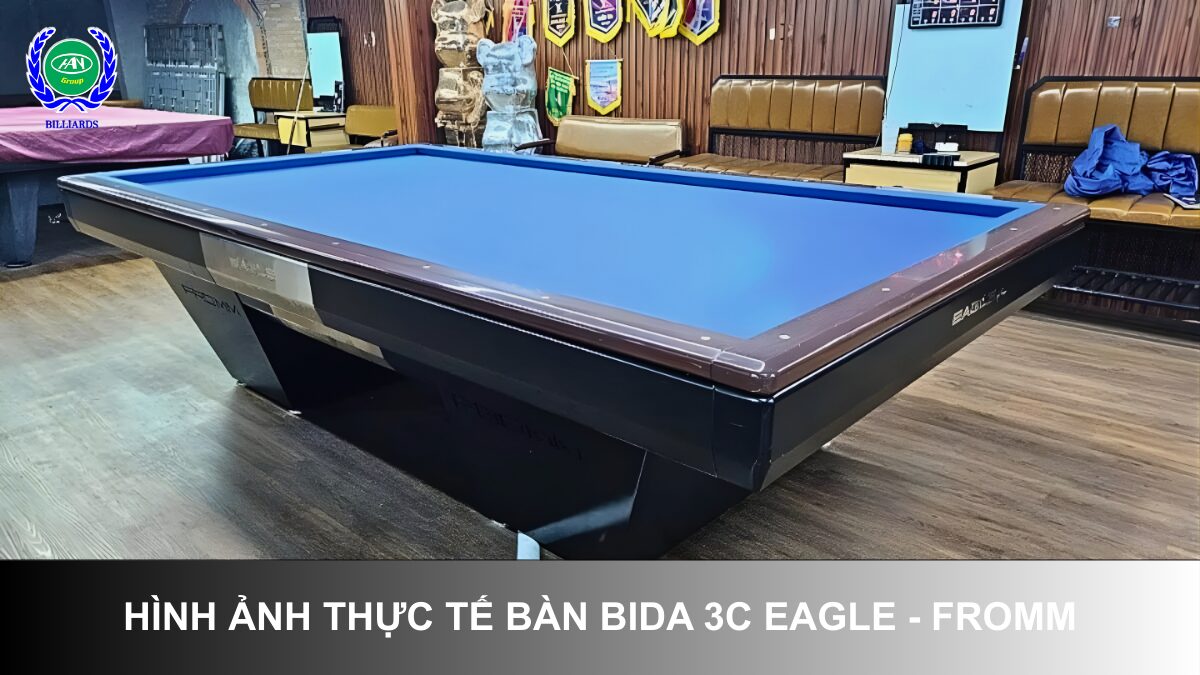 Hình ảnh thực tế của bàn bida 3C Eagle - Fromm | Bida Hoàng Anh Nam Group