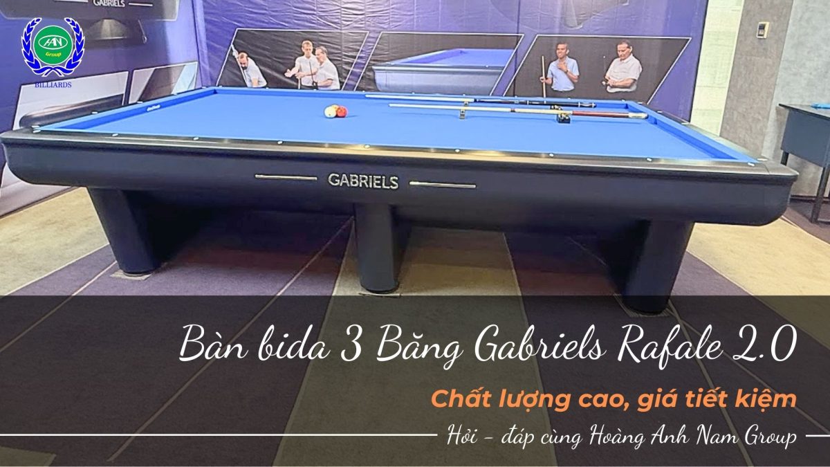 Bàn bida 3 băng Gabriels Legend trắng đẳng cấp thượng lưu | Bida Hoàng Anh Nam Group