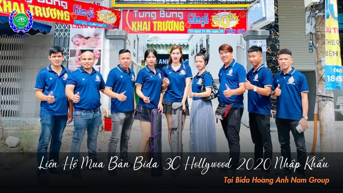 Địa chỉ mua bàn bida 3 băng Hollywood giá tốt TP.HCM | Bida Hoàng Anh Nam Group