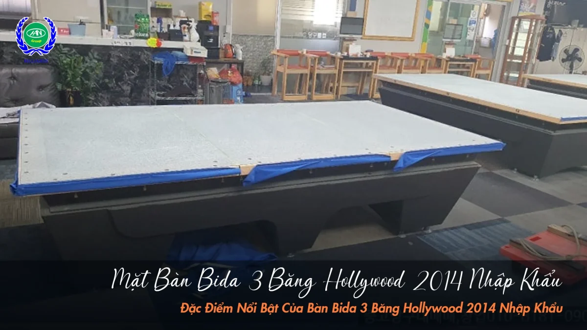 Mặt đá bàn bida 3 băng Hollywood 2014 nhập | Bida Hoàng Anh Nam Group