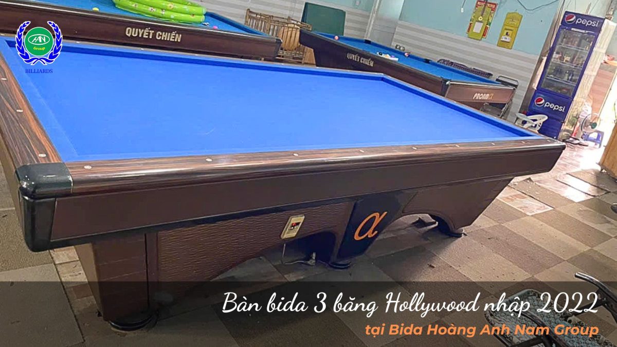 Bàn bida 3 băng Hollywood nhập 2020 | Bida Hoàng Anh Nam Group