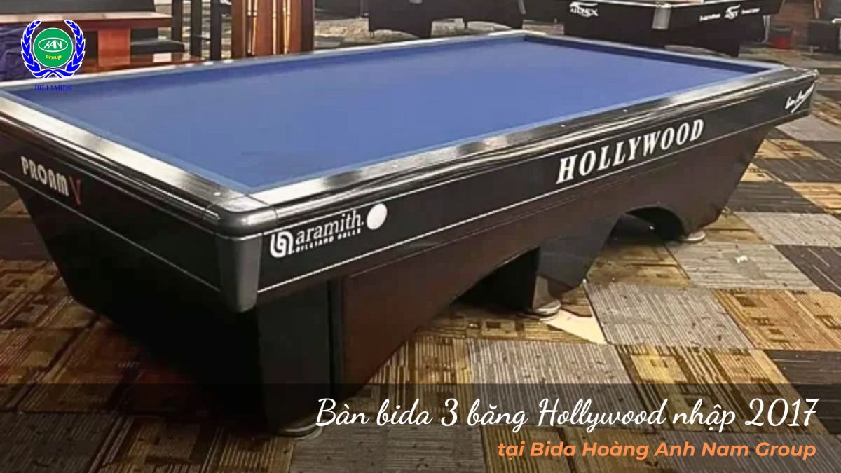 Bàn bida 3 băng Hollywood nhập 2017 | Bida Hoàng Anh Nam Group