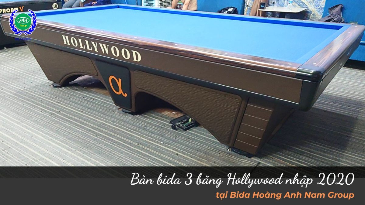 Bàn bida 3 băng Hollywood nhập 2020 | Bida Hoàng Anh Nam Group