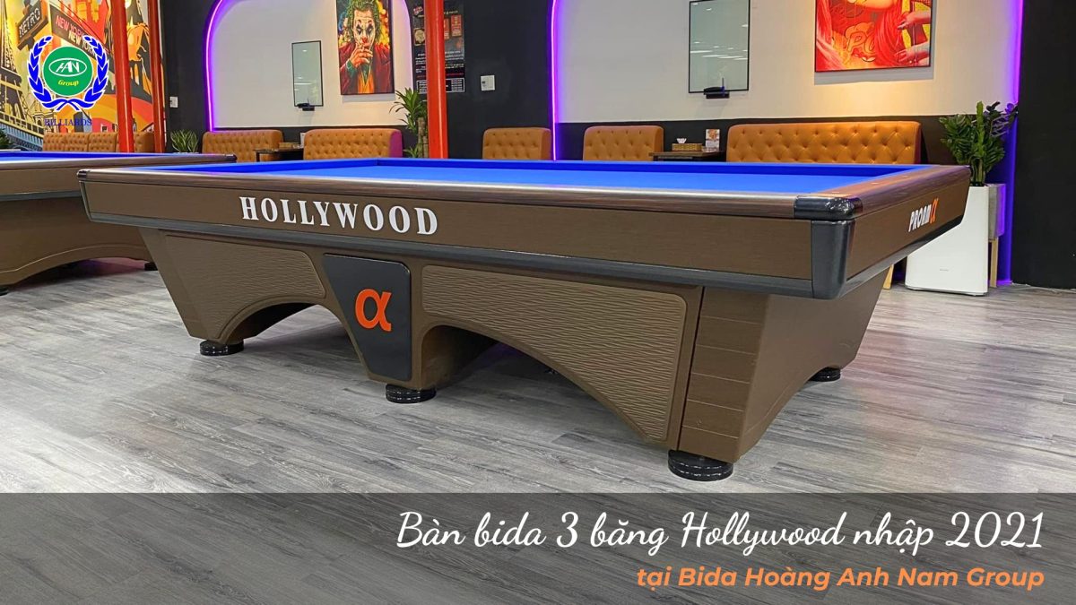 Bàn bida 3 băng Hollywood nhập 2021 | Bida Hoàng Anh Nam Group
