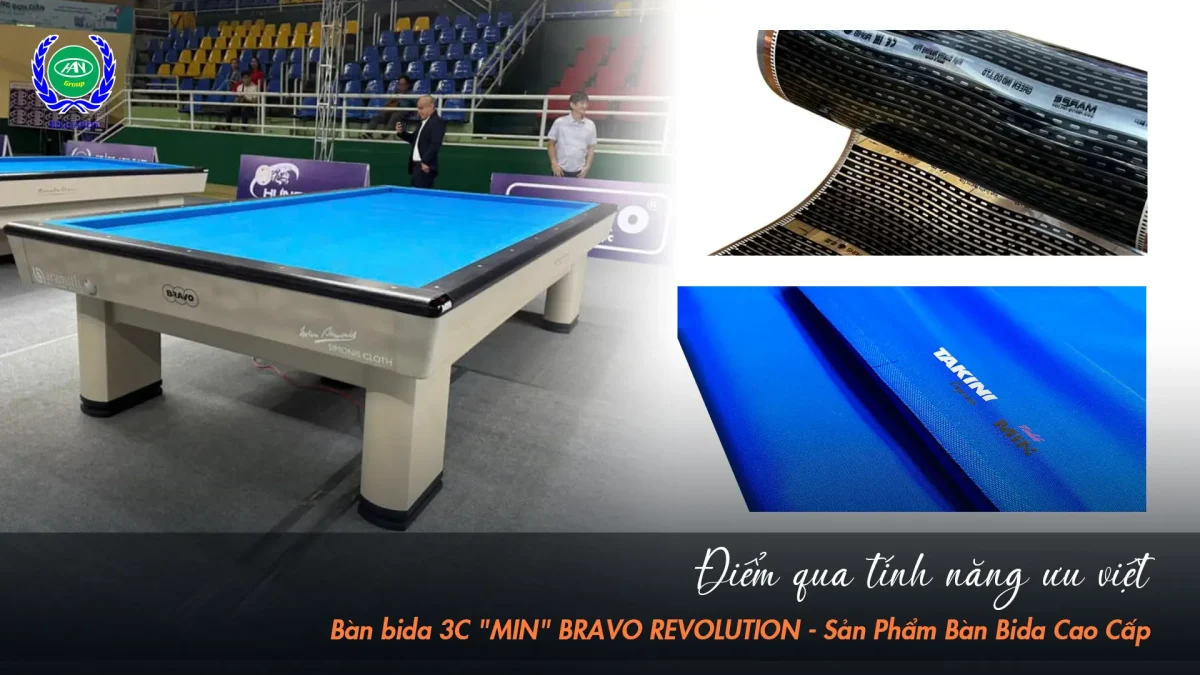Phim Sưởi Tích Hợp - Bàn Bida 3C MIN BRAVO REVOLUTION | Bida Hoàng Anh Nam Group