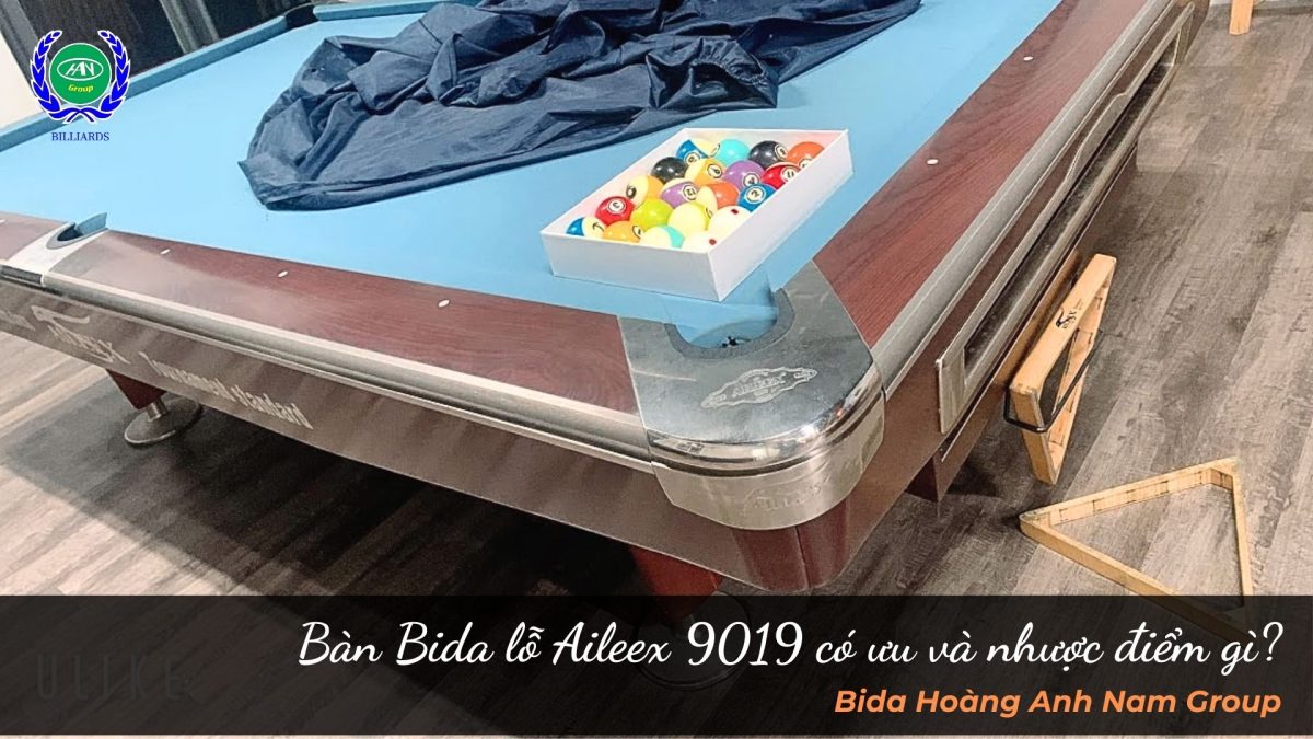 Bàn Bida lỗ Aileex 9019 có ưu và nhược điểm gì? | Bida Hoàng Anh Nam Group