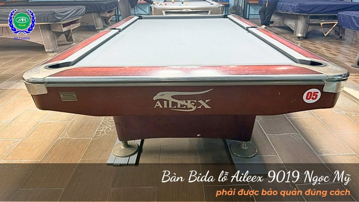 Bàn Bida lỗ Aileex 9019 Ngọc Mỹ phải được bảo quản đúng cách | Bida Hoàng Anh Nam Group