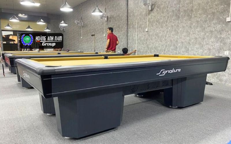 Bàn lỗ Signature BLK có kết cấu giúp bi lăn mượt hơn