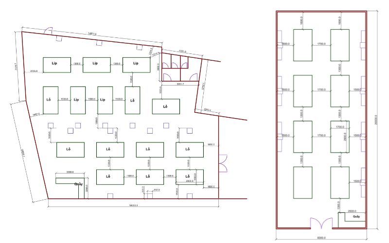 Bản vẽ thiết kế bố trí bàn và công năng CLB Bida