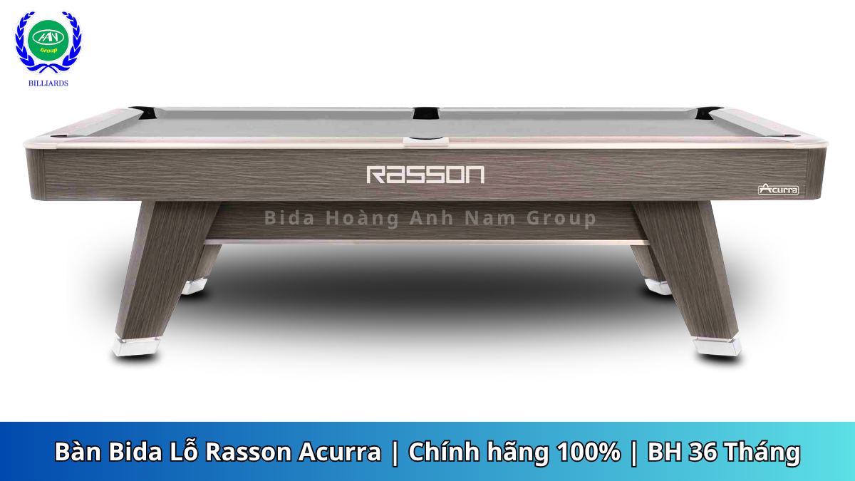 Bàn Bida Lỗ Rasson Acurra (Xám) | Mới 100% | BH 36 Tháng