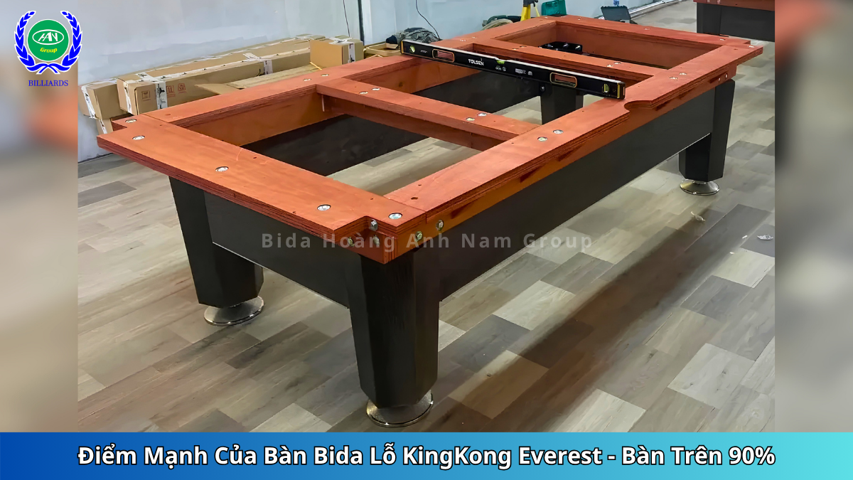 Điểm Mạnh Của Bàn Bida Lỗ KingKong Everest - Bàn Trên 90% | Bida Hoàng Anh Nam Group