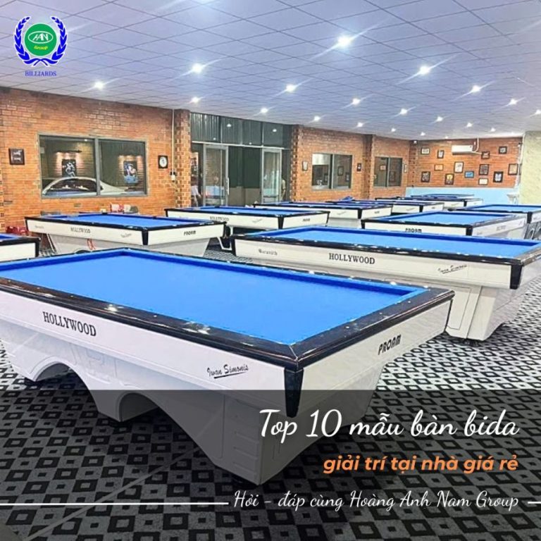 Top 10 mẫu bàn bida giải trí tại nhà giá rẻ