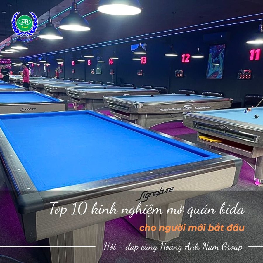 Kinh nghiệm mở quán bida