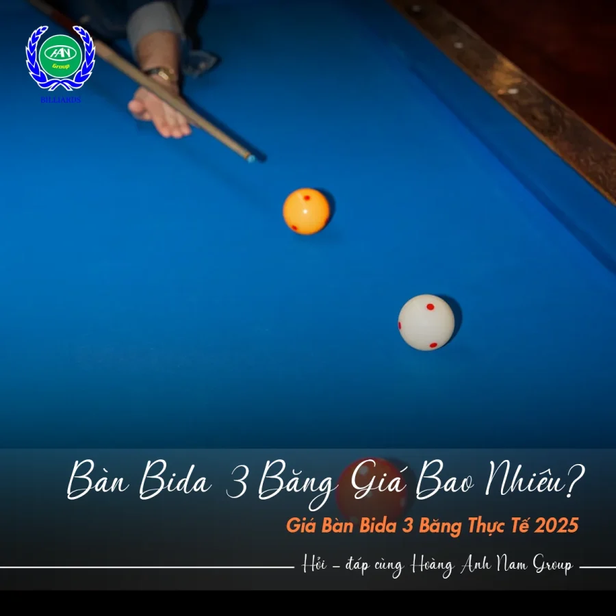 Bàn bida 3 băng giá bao nhiêu? Mua ở đâu chất lượng và uy tín nhất?