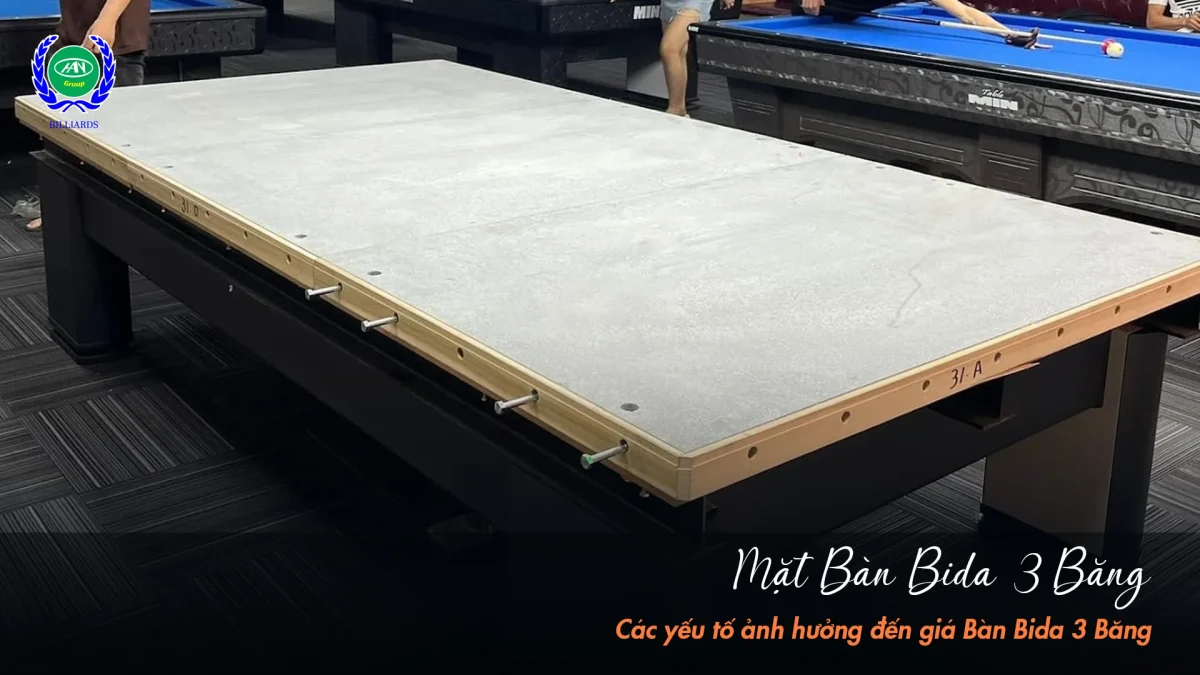 Những yếu tố quyết định giá bàn bida 3 băng trên thị trường hiện nay | Bida Hoàng Anh Nam Group