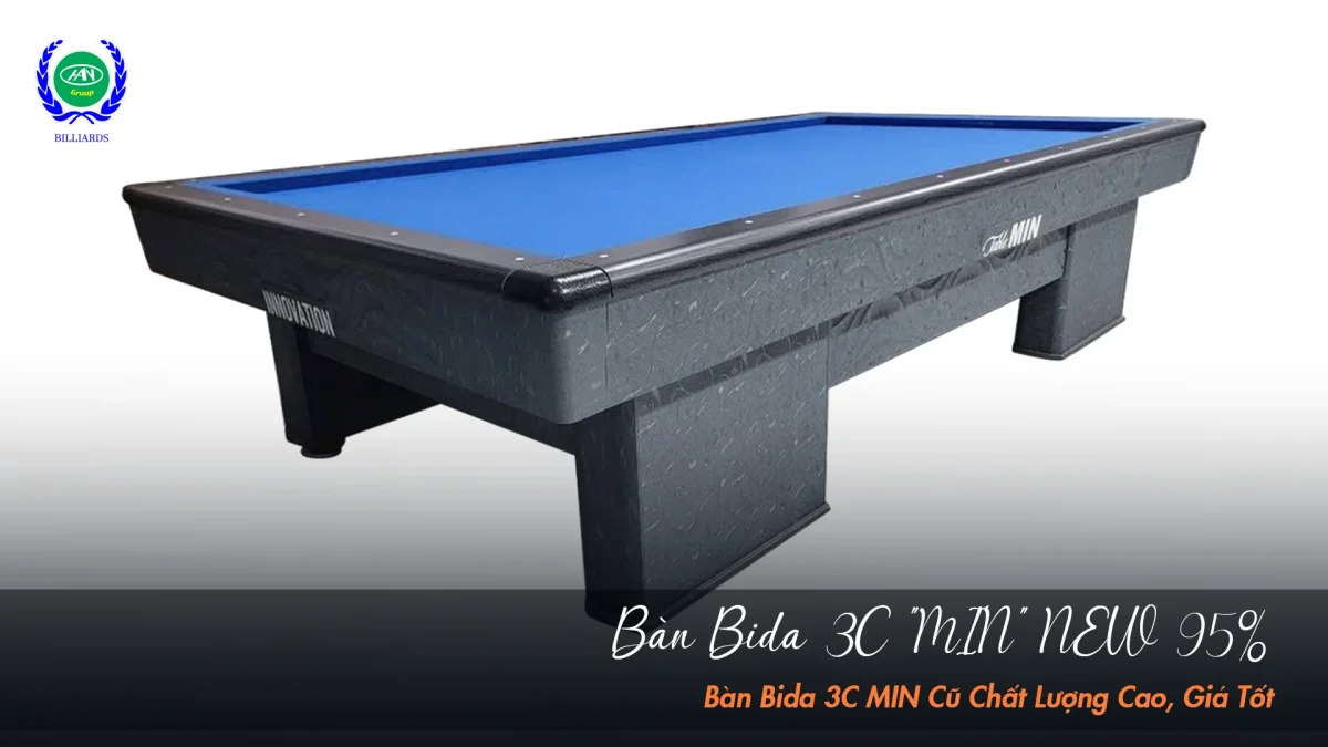 Bàn bida 3C MIN cũ - Tình trạng 95%, giá hợp lý | Bida Hoàng Anh Nam Group