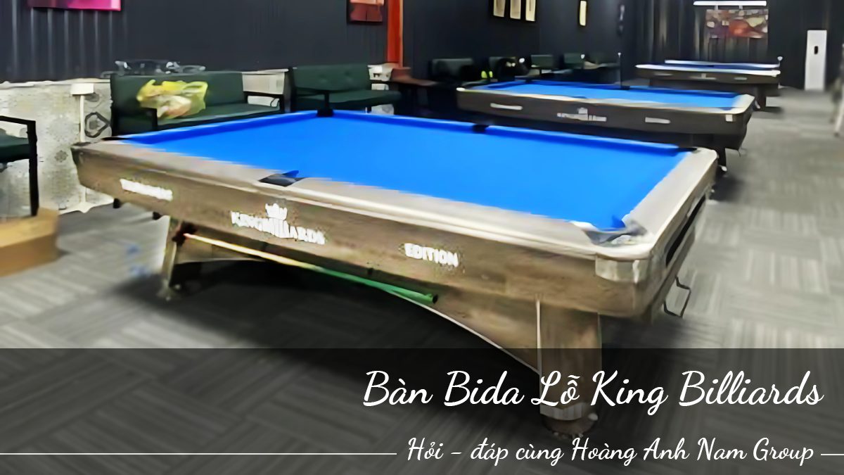 Bàn bida lỗ King Billiards 9023 Premium | Bida Hoàng Anh Nam Group