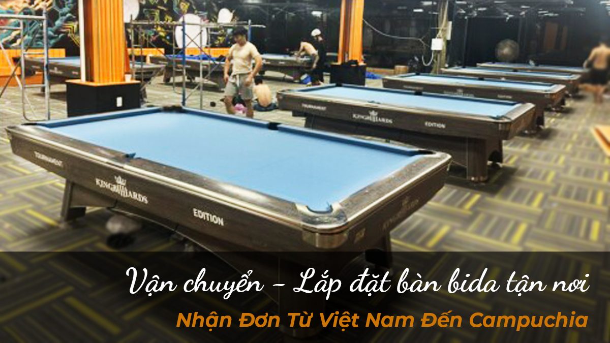 Lắp đặt bàn bida lỗ King Billiards Premium | Bida Hoàng Anh Nam Group
