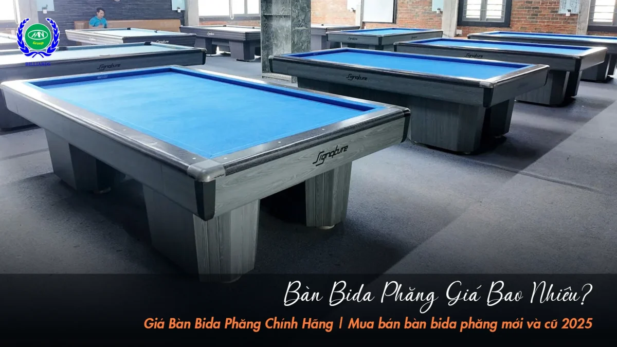 Có những yếu tố nào ảnh hưởng đến giá bàn bida líp | Bida Hoàng Anh Nam Group