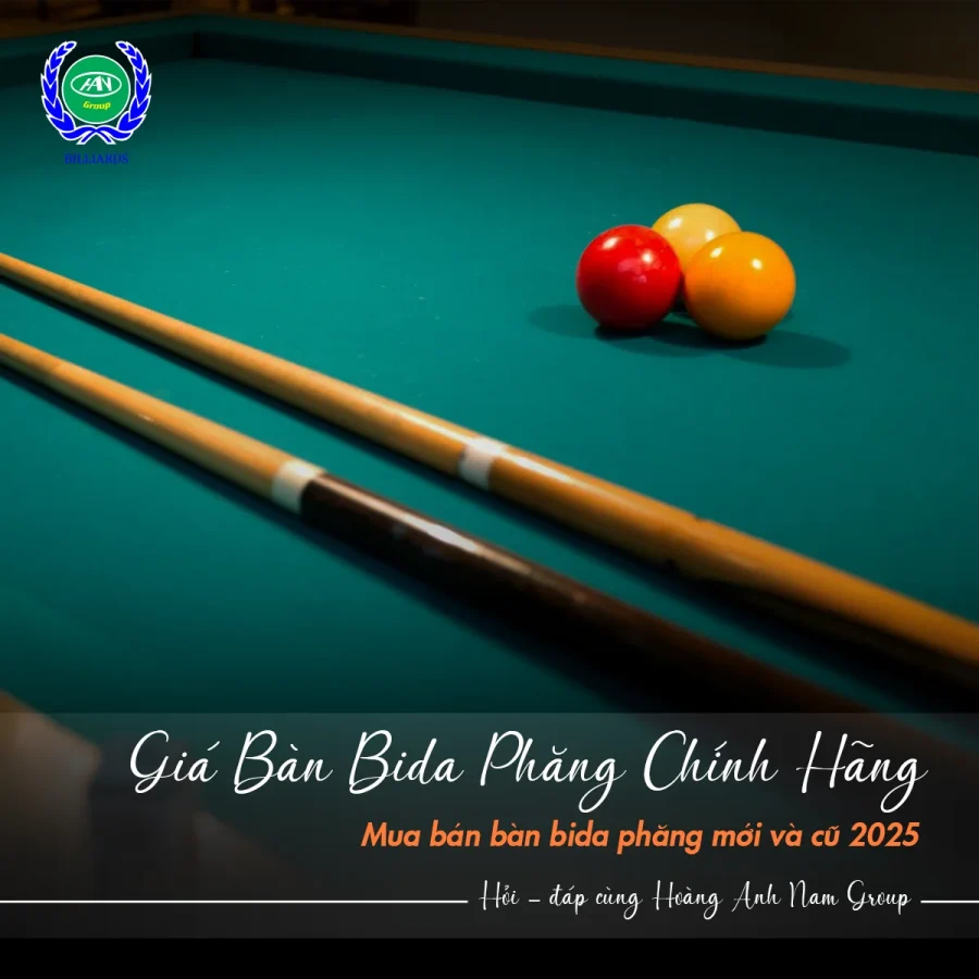 Bàn bida phăng giá bao nhiêu? Gợi ý cách chọn mua bàn theo từng ngân sách | Bida Hoàng Anh Nam Group