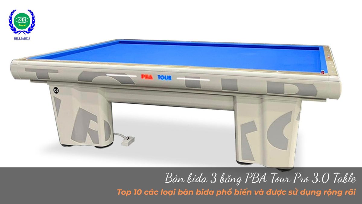 Bàn bida 3 băng PBA Tour Pro 3.0 Table