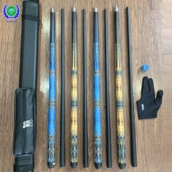 CƠ BIDA LỖ PHỦ CARBON - MÀU XANH