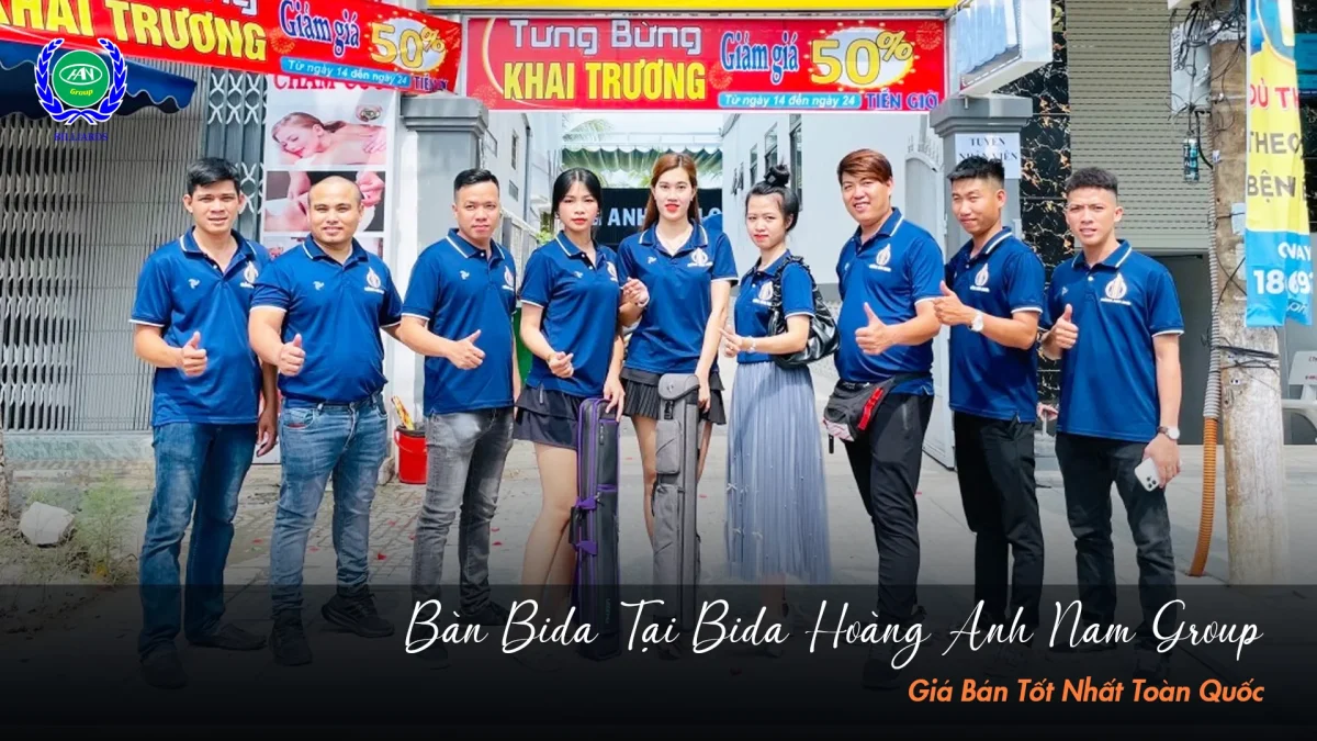 Mua bàn bida chất lượng, giá tốt tại Bida Hoàng Anh Nam Group 