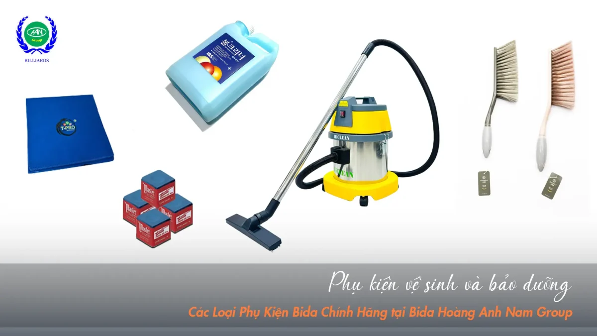 Phụ kiện bida chính hãng vệ sinh và bảo dưỡng