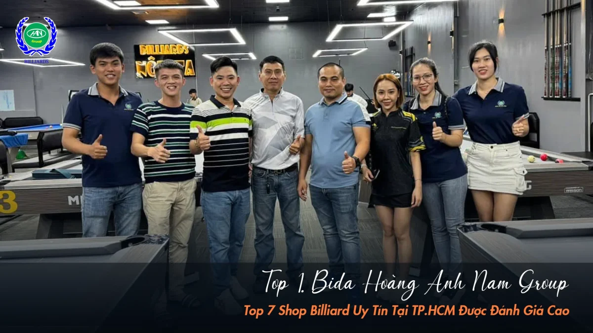shop billiard uy tín tại TP.HCM được tin chọn hàng đầu