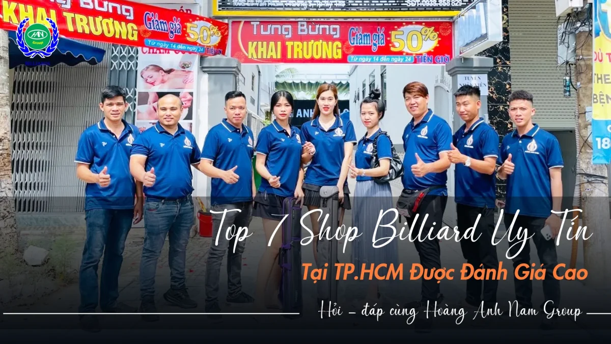 Top 7 Shop billiards uy tín tại TP.HCM