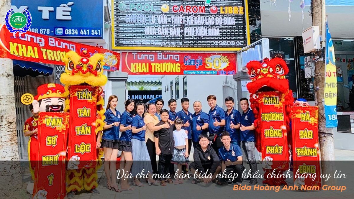 Địa chỉ mua bàn bida nhập khẩu chính hãng uy tín - Bida Hoàng Anh Nam Group