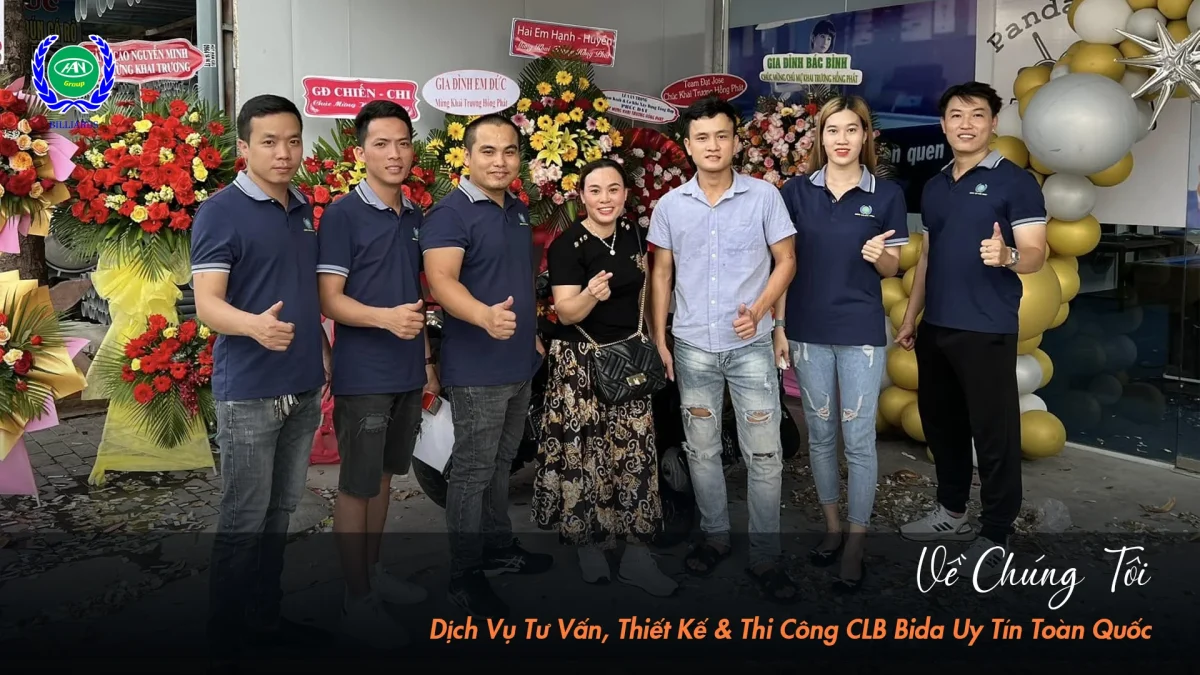 Bida Hoàng Anh Nam Group - Thương hiệu dẫn đầu trong lĩnh vực xây dựng CLB bida tại Việt Nam