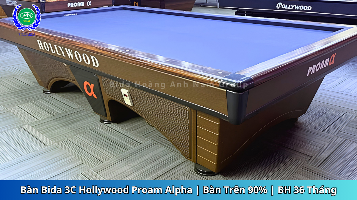 Bàn Bida 3C Hollywood Proam Alpha | Bàn Trên 90% | BH 36 Tháng
