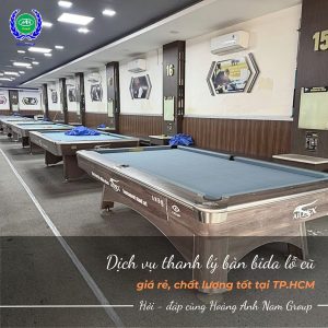 Thanh lý bàn bida lỗ giá rẻ