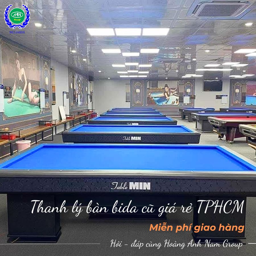 Thạnh lý bàn bida cũ