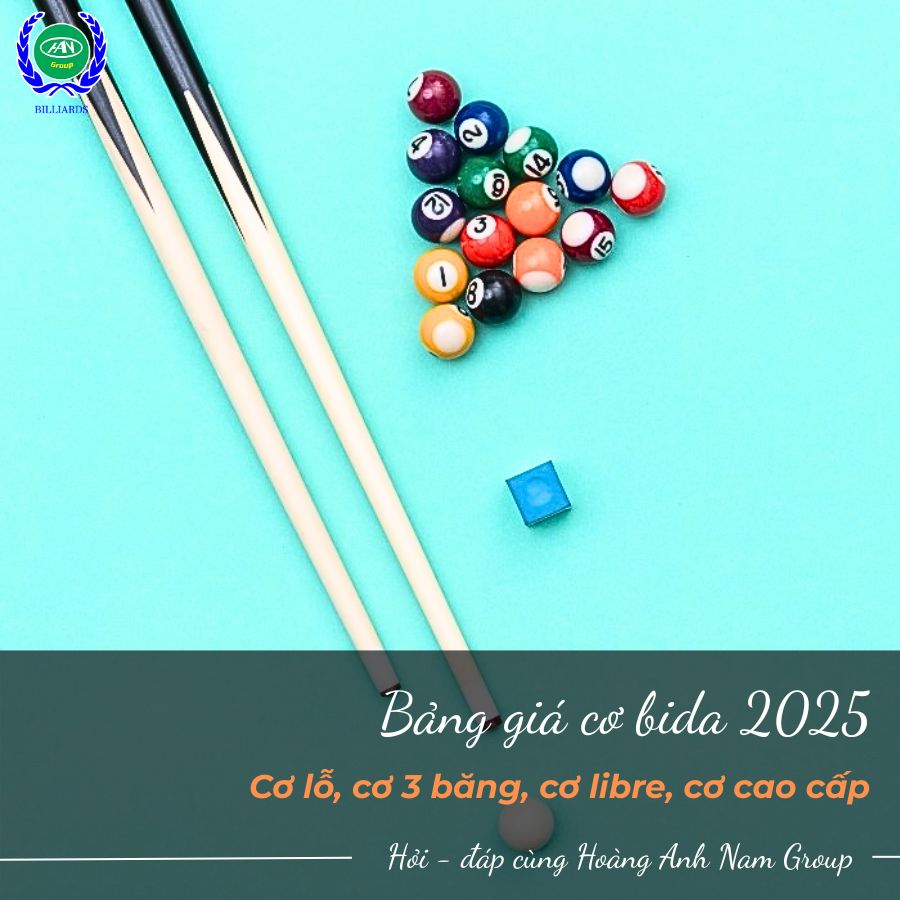 Bảng giá cơ bida 2025