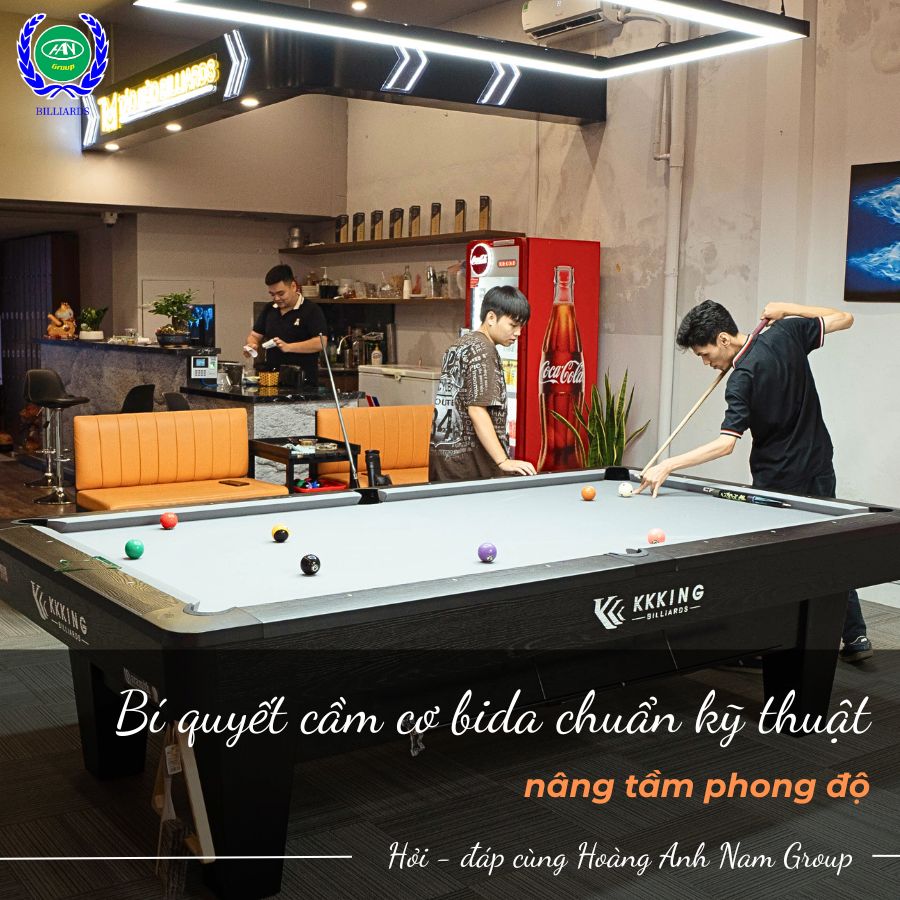 Cách cầm cơ bida