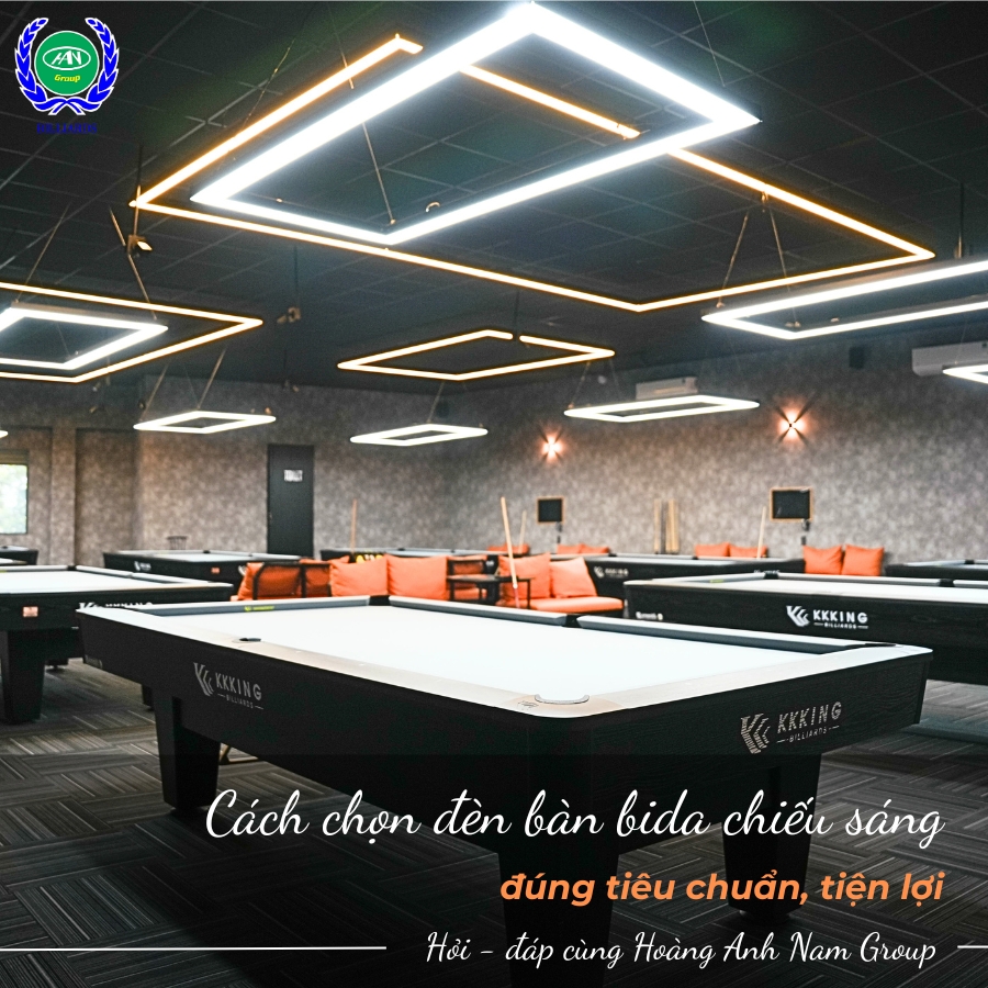 Cách chọn đèn bàn bida