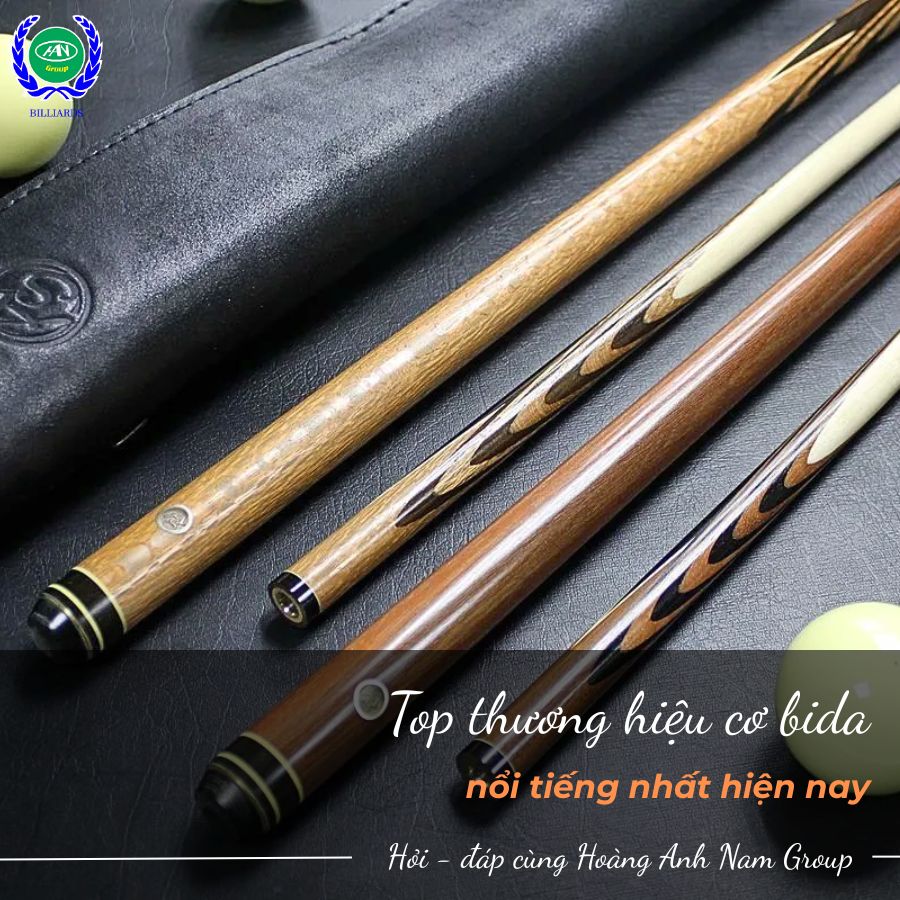 Thương hiệu cơ bida nổi tiếng