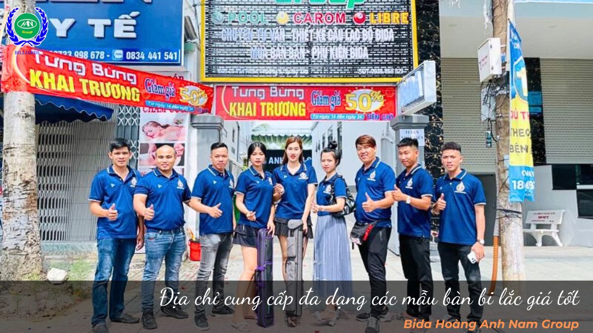Bida Hoàng Anh Nam Group cung cấp đa dạng các mẫu bàn bi lắc giá tốt 
