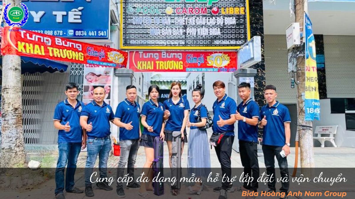 Bida Hoàng Anh Nam Group cung cấp đa dạng mẫu, hỗ trợ lắp đặt và vận chuyển