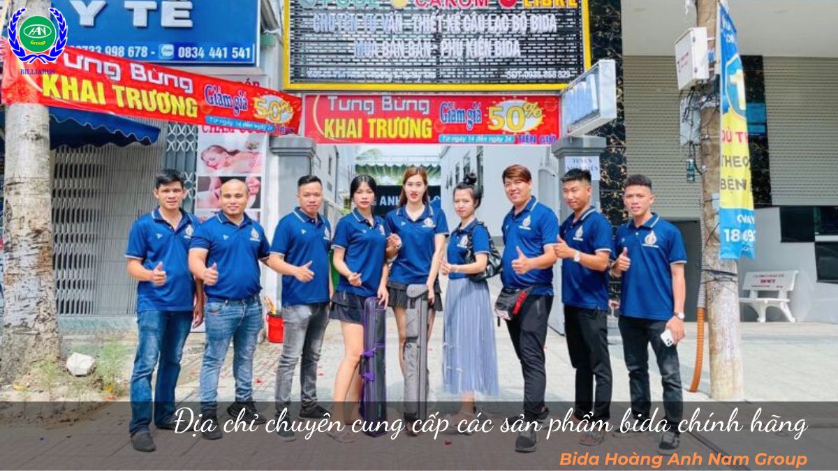 Bida Hoàng Anh Nam Group chuyên cung cấp các sản phẩm bida chính hãng